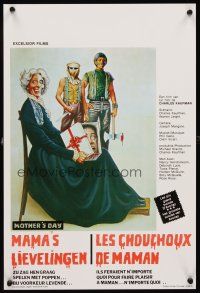 2f273 MOTHER'S DAY Belgian '80 wild horror comedy art of severed head in a box!