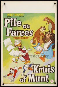 2f281 PILE OU FARCES Belgian '60s Disney, great cartoon image of Donald Duck & others!