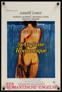 2f288 ROMANTIC ENGLISHWOMAN Belgian '75 Joseph Losey, Glenda Jackson, Michael Caine, sexy art!