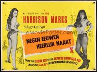2f656 9 AGES OF NAKEDNESS British quad '70 George Marks directs & stars, Sue Bond, sexy!