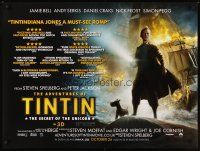 2f658 ADVENTURES OF TINTIN reviews advance DS British quad '11 Spielberg's version of the comic!