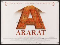 2f663 ARARAT DS British quad '03 Atom Egoyan directed, David Alpay, Charles Aznavour!