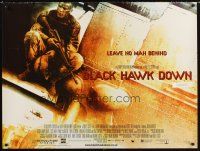 2f671 BLACK HAWK DOWN DS British quad '01 Ridley Scott, Josh Hartnett in helicopter!
