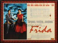 2f696 FRIDA DS British quad '02 artwork of sexy Salma Hayek as artist Frida Kahlo!