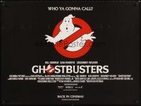 2f699 GHOSTBUSTERS British quad R11 Murray, Aykroyd & Harold Ramis are here to save the world!