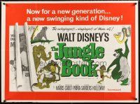 2f721 JUNGLE BOOK British quad R70s Walt Disney cartoon classic, Mowgli & friends!