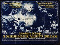 2f732 MIDSUMMER NIGHT'S DREAM British quad '85 Celestino Coronado, Shakespeare!