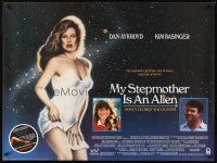 2f736 MY STEPMOTHER IS AN ALIEN British quad '88 Dan Aykroyd & art of sexy Kim Basinger!
