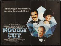 2f753 ROUGH CUT British quad '80 Don Siegel, Burt Reynolds, sexy Lesley-Anne Down, David Niven!