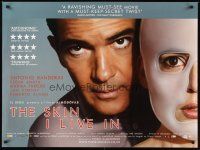 2f762 SKIN I LIVE IN DS British quad '11 artwork image of Antonio Banderas & masked woman!