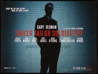 2f781 TINKER TAILOR SOLDIER SPY teaser DS British quad '11 cool image of Gary Oldman!