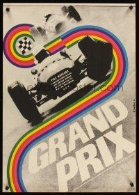 2f388 GRAND PRIX Czech 23x33 '68 Formula One racing, really cool poster design!