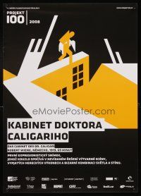 2f391 CABINET OF DR CALIGARI Czech 17x24 R08 Werner Krauss, Conrad Veidt, different artwork!