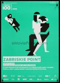 2f393 ZABRISKIE POINT Czech 17x24 R08 Michelangelo Antonioni's bizarre movie about teen sex!