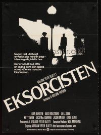 2f579 EXORCIST Danish '74 William Friedkin, Max Von Sydow, William Peter Blatty horror classic!