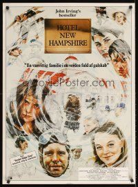 2f585 HOTEL NEW HAMPSHIRE Danish '84 Jodie Foster, Beau Bridges, Rob Lowe, Kinski!