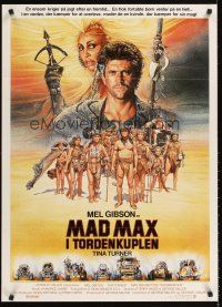 2f594 MAD MAX BEYOND THUNDERDOME Danish '85 art of Mel Gibson & Tina Turner by Richard Amsel!