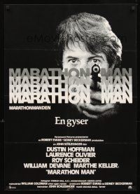 2f596 MARATHON MAN Danish '76 cool image of Dustin Hoffman, John Schlesinger classic thriller!