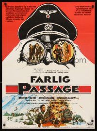 2f611 PASSAGE Danish '79 art of Anthony Quinn, James Mason & McDowell by Brian Bysouth!