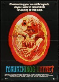 2f614 PROPHECY Danish '79 John Frankenheimer, art of monster in embryo by Paul Lehr!