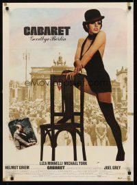 2f500 CABARET French 23x32 '72 Liza Minnelli sings & dances in Nazi Germany, Bob Fosse directed!