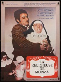 2f522 LADY OF MONZA French 23x32 '69 her other love is God, images of nun Anne Heywood!