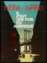 2f531 ONCE UPON A TIME IN AMERICA French 23x32 '84 directed by Sergio Leone, cool Hurel art!