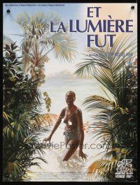2f544 AND THEN THERE WAS LIGHT French 15x21 '89 Et la lumiere fut, Raffin art of topless native!