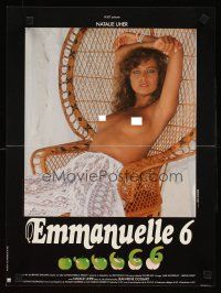 2f546 EMMANUELLE 6 French 15x21 '88 Roger Corman, sexy topless Natalie Uher!