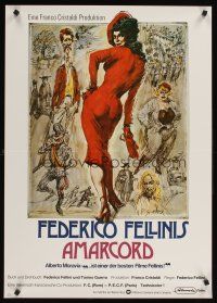2f313 AMARCORD German R90 Federico Fellini classic comedy, cool artwork!