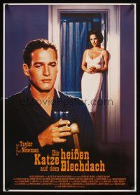 2f324 CAT ON A HOT TIN ROOF German R04 image of sexy Elizabeth Taylor & Paul Newman!