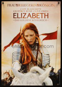 2f335 ELIZABETH: THE GOLDEN AGE advance German '07 Cate Blanchett as Queen Elizabeth!