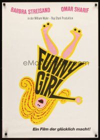 2f338 FUNNY GIRL German '69 Barbra Streisand, Omar Sharif, directed by William Wyler!