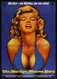 2f339 GOODBYE NORMA JEAN German '76 Misty Rowe, great close up art of sexiest Marilyn Monroe!