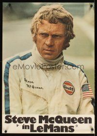2f350 LE MANS white style German '71 cool close up of race car driver Steve McQueen!