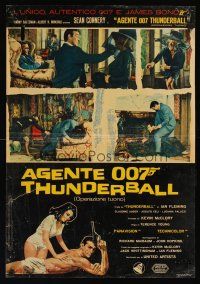 2f175 THUNDERBALL Italian photobusta '65 Sean Connery as secret agent James Bond 007!