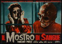 2f176 TINGLER Italian photobusta '62 Vincent Price, William Castle, Judith Evelyn & creature!