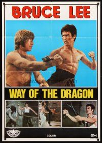 2f013 RETURN OF THE DRAGON Lebanese '74 Bruce Lee classic, great image fighting with Chuck Norris!