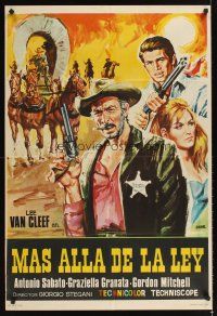 2f123 BEYOND THE LAW Spanish '67 cool Jano art of smoking cowboy Lee Van Cleef!