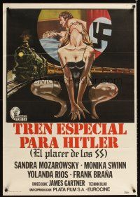 2f129 HITLER'S LAST TRAIN Spanish '78 Train special pour SS, art of woman, Nazis
