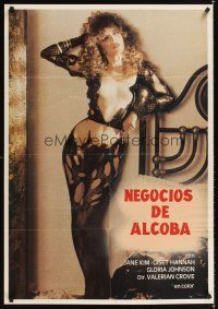 2f133 NEGOCIOS DE ALCOBA Spanish '80s cool image of sexy blonde in skimpy outfit!