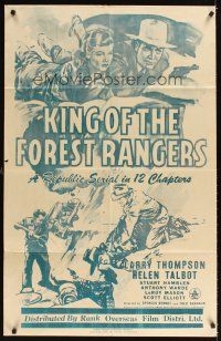 2f017 KING OF THE FOREST RANGERS Trinidadian '46 Larry Thompason, Helen Talbot, serial!