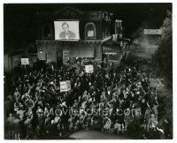 2g078 ABE LINCOLN IN ILLINOIS 7.5x9.25 news photo '40 huge crowd cheers for Massey by Alex Kahle!