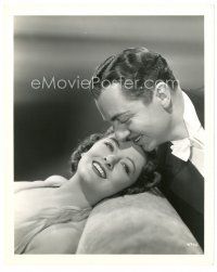 2g083 AFTER THE THIN MAN 8x10 still '36 best romantic close up of Myrna Loy & William Powell!