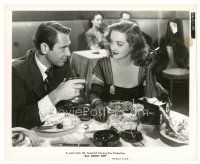 2g090 ALL ABOUT EVE 8x10 still '50 close up of Bette Davis & Gary Merrill dining at Stork Club!