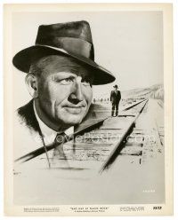 2g108 BAD DAY AT BLACK ROCK 8x10 still '55 cool artwork of Spencer Tracy by Morr Kusnet!