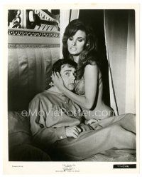 2g118 BEDAZZLED 8x10 still '68 best close up of sexy Raquel Welch as Lust holding Dudley Moore!
