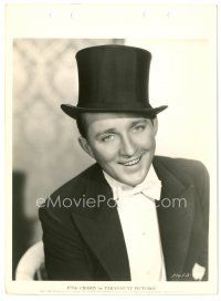 2g134 BING CROSBY 8x11 key book still '36 great smiling close up in top hat & tuxedo!