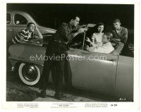 2g139 BLOB 8x10 still R64 great image of teens with young Steve McQueen in his convertible!