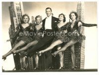 2g158 TOP OF THE TOWN 7x9.25 still '37 George Murphy dancing with 4 sexy chorus girls!